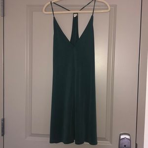 Silence and Noise emerald green shift dress